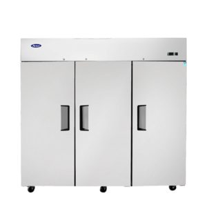 MBF8006GR — 78"-Wide Top Mount Solid 3-Door S/S Reach-in Refrigerator